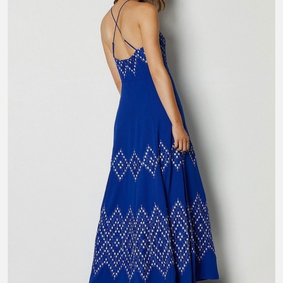 Karen Millen Diamond Lace Maxi Dress/Size 2 - Picture 3 of 11